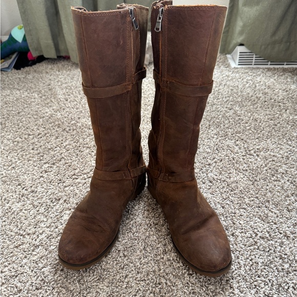 Teva De La Vina Brown Leather Boots - Picture 1 of 8